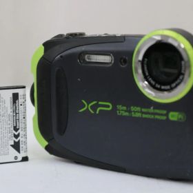 【返品保証】 フジフィルム Fujifilm FINEPIX XP80 グリーン 5x バッテリー付き コンパクトデジタルカメラ e8522