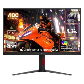 AOC ゲーミング液晶ディスプレイ 31.5型/3840×2160/160/320Hz U32G4/11 1個（直送品）