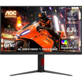 AOC U32G4/11 ゲーミング液晶ディスプレイ 31.5型/ 3840×2160/ HDMI、DisplayPort/ ブラック/ スピーカー：なし/ 1…