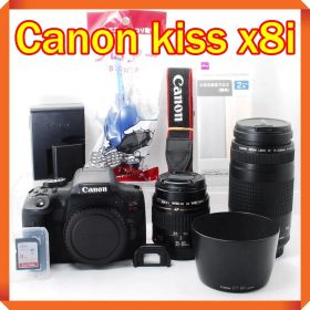 Canon EOS kiss x8i 一眼レフカメラ スマホ転送 ダブルレンズ
