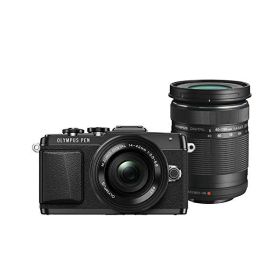 【中古】【1年保証】【美品】OLYMPUS PEN Lite E-PL7 EZダブルズームキット ブラック