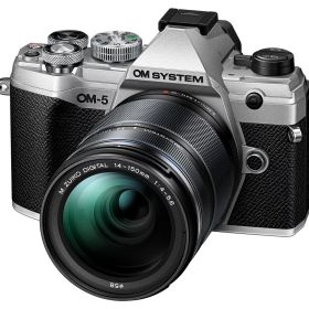 新品 OM SYSTEM OM-5 14-150mm II レンズキット [シルバー], OMデジタルソリューションズ, ミラーレス一眼カメラ, 2037万画素, ISO64～6400, 動画4K 29.97fps対応, レンズキット