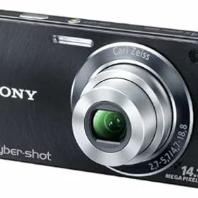 【中古】(非常に良い)SONY デジタルカメラ Cyber-Shot(サイバーショット) W350 ブラック DSC-W350／B