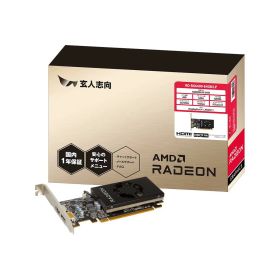 玄人志向 グラフィックボード AMD Radeon RX6400 GDDR6 4GB 搭載モデル RD-RX6400-E4GB/LP 黒