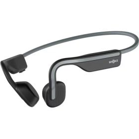 ショックス ワイヤレス イヤホン 骨伝導オープンイヤ IP55 最大6時間 USB-C OPENMOVE AFT-EP-000022 グレー系