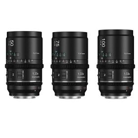 SIRUI Astra アナモルフィック シネレンズ 3本セット 1.33x オートフォーカス フルサイズ対応 ソニーEマウント FX・A7R・A9シリーズ ニュートラルフレア(AST-3S-EN)