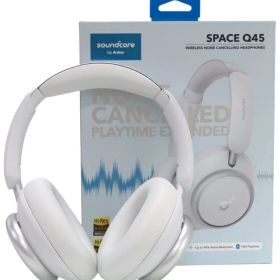 【Anker】アンカー『ワイヤレスヘッドホン / Soundcore Space Q45 / ノイズキャンセリング / ホワイト』A3040021 2022年12月発売 音響機器 1週間保証【中古】