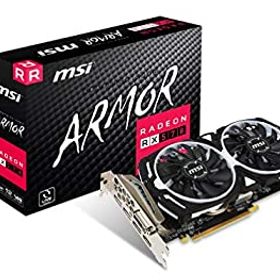 【中古】 MSI Radeon RX 570 ARMOR 8G グラフィックスボード VD6851