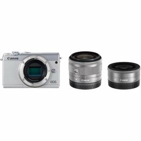 【中古】キヤノン Canon EOS M100 ホワイト ダブルレンズキット ホワイト EOSM100WH-WLK カメラ 中古 人気 おすすめ 高画質