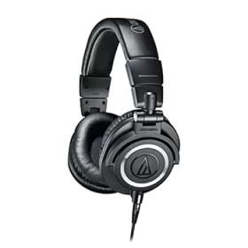 【中古】【39shop】オーディオテクニカ★ATH-M50x プロフェッショナルモニターヘッドホン 有線 DTM レコーディング ミックス マスタリング DJ 宅録 国内正規品ブラッ（良い）