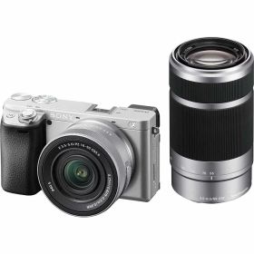ソニー ミラーレス一眼カメラ「α6400」ダブルズームレンズキット（シルバー） ILCE-6400X-S SONY