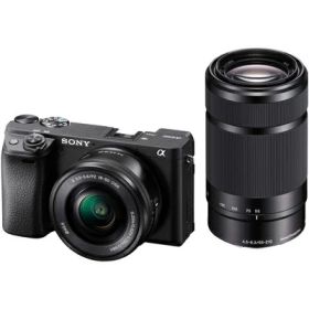 【中古】（新古品） SONY(ソニー) APS-C ミラーレス一眼カメラ α6400 ダブルズームレンズキット(同梱レンズ:SELP1650+SEL55210) ブラック ILCE-6400Y B