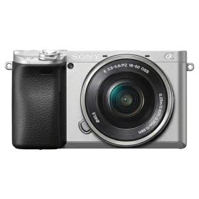 【中古】（新古品） SONY(ソニー) APS-C ミラーレス一眼カメラ α6400 パワーズームレンズキット(同梱レンズ:SELP1650) シルバー ILCE-6400L S
