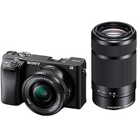 【中古】(非常に良い)ソニー/APS-C/ミラーレス一眼カメラ / α6400 / ダブルズームレンズキット(同梱レンズ:SELP1650+SEL55210) / ブラック/ILCE-6400Y B