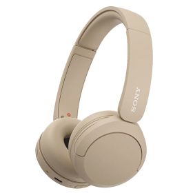 ワイヤレスヘッドホン ヘッドセット WH-CH520 SONY ソニー Bluetooth ハンズフリー クイック充電 小型軽量 マイク付き 並行輸入品 ベージュ WH-CH520/CZ ◆コ