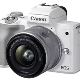 ★キヤノン / CANON EOS Kiss M2 ダブルズームキット [ホワイト]【デジタル一眼カメラ】【送料無料】