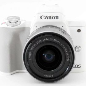 【中古】 キヤノン Canon EOS Kiss M2 15-45 レンズキット ホワイト [996] 当店保証30日間 人気 ミラーレス 一眼レフ 交換レンズ カメラ