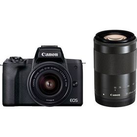 CANON キヤノン デジタル一眼 カメラ EOS Kiss M2 ダブルズームキット [ブラック]【ラッピング対応可】 R-LOGI