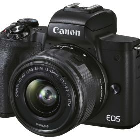 EOS Kiss M2 ダブルズームキット [ブラック],ミラーレス, APS-C 22.3mm×14.9mm CMOS