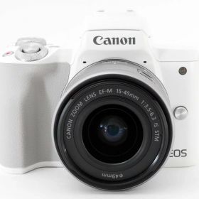 【中古】キヤノン Canon EOS Kiss M2 15-45 レンズキット ホワイト [996]当店保証30日間 人気モデル 高画質 売れ筋