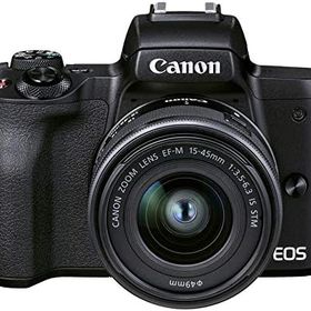 【中古】Canon ミラーレス一眼カメラ EOS Kiss ブラック M2 標準ズームレンズキット ブラック KISSM2BK-1545 カメラ 中古 人気 おすすめ 高画質