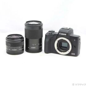 【中古】Canon(キヤノン) EOS Kiss M2 ダブルズームキット ブラック 【251-ud】
