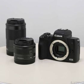 【中古】Canon(キヤノン) EOS Kiss M2 ダブルズームキット ブラック 【295-ud】