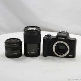 【中古】Canon(キヤノン) EOS Kiss M2 ダブルズームキット ブラック 【348-ud】