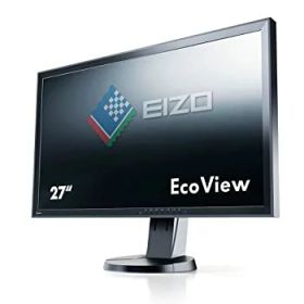 【中古】(非常に良い)EIZO FlexScan 27インチカラー液晶モニター 2560x1440 DVI-D 24Pin DisplayPort ブラック FlexScan EV2736W EV2736W-FSBK