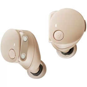 オーディオテクニカ ノイズキャンセリング機能搭載 完全ワイヤレスBluetoothイヤホン（ベージュ） ATH-CKS50TW2-BG audio-technica SOLID BASS