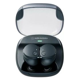 audio-technica ATH-CKS50TW2 BK 完全ワイヤレスイヤホン bluetooth マグネティックスイッチ機能 最大約65時間再生 IP55 防水防塵 マルチポイント対応 置き忘れアラート ヒアスルー 低遅延モード 急速充電 Qiワ