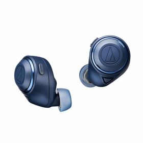 オーディオテクニカ ATH-CKS50TW BL ワイヤレスイヤホン bluetooth/ワイヤレスイヤホン ノイズキャンセリング 重低音 / 最大約50時間再生 /20時間再生 / 通話品質強化/ノイズキャンセル/ヒアスルー/低遅延モード/aptX a