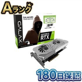 【中古】 整備済み品 玄人志向 NVIDIA GeForce RTX3060Ti 本体 GDDR6 8GB GALAKURO GAMING GK-RTX3060Ti-E8GB/WHITE/LHR ホワイト LHR グラボ 高品質 徹底除菌清掃済 送料無料 翌日配送 中古 ぐらぼ 180日保証