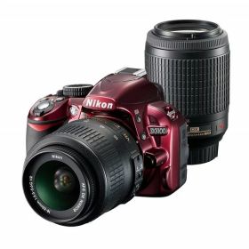 【中古】ニコン Nikon D3100 レッド レッド 200mmダブルズームキット カメラ 中古 人気 おすすめ 高画質