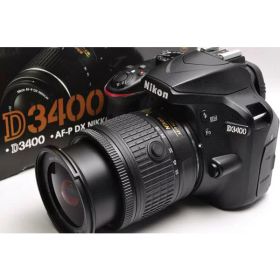 【中古】【1ヶ月保証】 ニコン Nikon D3400 レンズキット ブラック