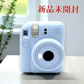FUJIFILM 富士フイルム チェキ instax mini 12 INS MINI 12 BLUE インスタントカメラ ブルー 自撮り 接写対応