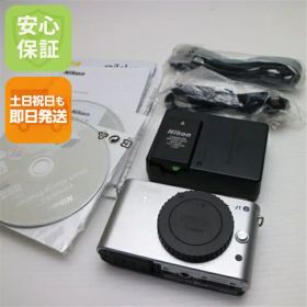 【中古】 新品同様 Nikon 1 J1 ボディ シルバー 安心保証 即日発送 ミラーレス一眼 ニコン 本体 土日祝発送OK