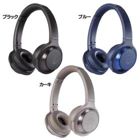 ワイヤレスヘッドホン ATH-WS330BT 送料無料 ヘッドホン ヘッドフォン ワイヤレス 音楽 重低音再生 簡単操作 急速充電 スイーベル機構 軽量設計 オーディオテクニカ ブラック ブルー カーキ