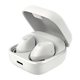 【中古】ゼンハイザー Sennheiser ワイヤレスイヤホン ACCENTUM True Wireless ホワイト 高性能ドライバー 28時間再生 ハイブリッドノイズキャンセリング