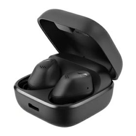 【中古】（新古品）ゼンハイザー Sennheiser ワイヤレスイヤホン ACCENTUM True Wireless ブラック 高性能ドライバー 28時間再生 ハイブリッドノイズキャンセリング 外音取り込み機能 bluetooth 5.3 IP54 ポケットサイズ ワイヤレス充電