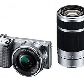 【中古】SONY ミラーレス一眼 NEX-5T ダブルズームレンズキット シルバー NEX-5TY-S