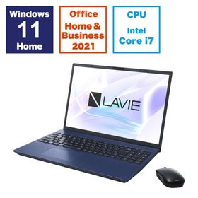 ノートパソコン 新品 NEC LAVIE N16 N1670/HAL PC-N1670HAL 16インチ Core i7 1255U SSD：256GB メモリ容量：16GB Office 2021搭載 Windows 11 DVD±R/±RW Webカメラ 日本語キーボード テンキー