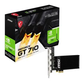【15日は24時間限定クーポン配布】MSI エムエスアイGeForce GT 710搭載グラフィックボード GT 710 2GD3H 4HDMI(2657746)送料無料