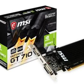 MSI ファンレス・ロープロファイル対応 GeForce GT 710 グラフィックスカード メモリ2GBモデル GT 710 2GD3H LP