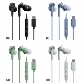 【P3倍！8/17 10時迄】USB Type-C用イヤホン ATH-CKS330C オーディオテクニカ ヘッドホン USBType-C用 重低音 小型 軽量 DAC内蔵 BK BL GR WH