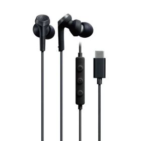 オーディオテクニカ ATH-CKS330C BK USB Type-C用イヤホン ブラック マイク付き 有線 1.2m カナル型 テレワーク 在宅勤務 WEB会議 ZOOM