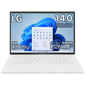【エントリーで最大全額ポイント還元｜8/11まで】 LG｜エルジー ノートパソコン gram スノーホワイト 14Z90Q-KR54J1 [14.0型 /Windows11 Home /intel Core i5 /メモリ：8GB /SSD：512GB /Office Home and Business /2022年夏モデル]