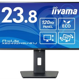 イーヤマ [XB2492HSU-B1J] ＜ProLite＞23.8型 ワイド液晶ディスプレイ ProLite XB2492HSU-B1J(1920x1080/IPS方式パネル/HDMI/DisplayPort/昇降/回転/ブラック)