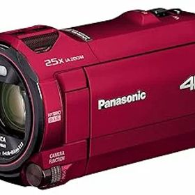 【中古】【39shop】パナソニック★4K ビデオカメラ VX992M 64GB 光学20倍ズーム アーバンレッド HC-VX992M-R(非常に良い)