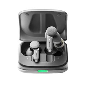 【中古】オーディオテクニカ ATH-TWX7 ワイヤレスイヤホン bluetooth ノイズキャンセリング 最大約20時間再生 通話品質強化 マルチポイント対応 ノイズキャンセル ヒアスルー 低遅延モード LDAC対応 SBC AAC IPX4防滴 急速充電 Qiワイヤレス充電 グレー ATH-TWX7 GY